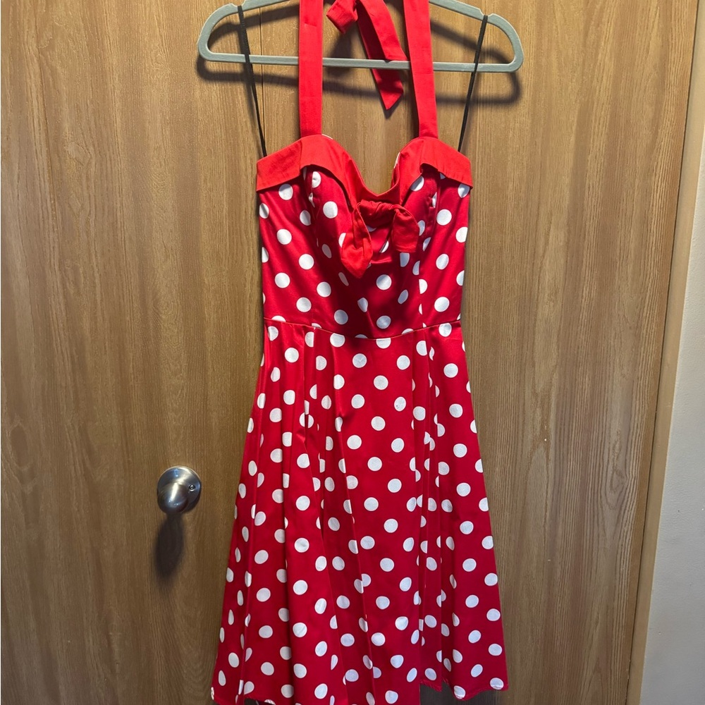 Pinup Couture Red Polka Dot Dress
